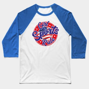 USA Girl Sports Rule Baseball T-Shirt